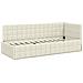 Struttura Letto Angolare con Materasso 2 pcs Crema Velluto - Foto miniatura 6