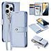 Cover per iPhone 16 Pro Max - Pelle /PU, Blu - Foto miniatura 1