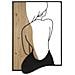 Decorazione In Metallo E Legno Donna-marrone-metallo-60x2x90 Cm - Foto miniatura 1