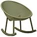 Set Di 2 Sedie A Dondolo Vkh1087-verde-plastica-66x88x80 Cm - Foto miniatura 1