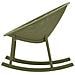 Set Di 2 Sedie A Dondolo Vkh1087-verde-plastica-66x88x80 Cm - Foto miniatura 3