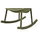 Set Di 2 Sedie A Dondolo Vkh1087-verde-plastica-66x88x80 Cm - Foto miniatura 7
