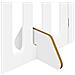 Recinto pieghevole per animali 2 pcs Bianco 100,5 x 38 x 90 cm - Foto miniatura 6