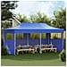 Tenda Party Blu 291 x 580 x 315 cm Tessuto Oxford - Foto miniatura 3