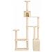 Albero per gatti con pali per graffiare in sisal Crema 177,5 cm - Foto miniatura 3