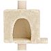 Albero per gatti con pali per graffiare in sisal Crema 177,5 cm - Foto miniatura 6