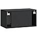 Mobile Porta TV da Muro Nero 59,5 x 31 x 30 cm - Foto miniatura 6