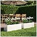 Vaso da giardino 2 pz Bianco 100 x 30 x 30 cm - Foto miniatura 2