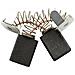 Spazzole di carbone per Ryobi W6403 - 6,4 x 13,4 x 17 mm - coppia - Foto miniatura 2