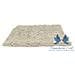 Tappeto Bagno Retro Gommato Antiscivolo Lavorazione Shaggy Modello Passatello 50x80 Light Beige - Foto miniatura 5
