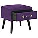 Comodini Viola Scuro 2 Pz 40x35x40 Cm In Velluto - Foto miniatura 6