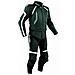 Tuta Pelle Moto Racing Pista Sport 2 Pezzi Divisibile Giacca Pantalone Nero 50 - Foto miniatura 1