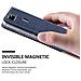 Custodia Compatibile Con Huawei P9 In Blu Scuro Marrone - Coperchio Protettiva Con Chiusura Magnetica, Funzione Stand E Tasca Per Le Carte - Foto miniatura 7