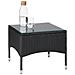 Set In Rattan Lucerna 2 + 1 Inclusi Rivestimenti In 2 Colori - Nero - Foto miniatura 5