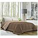 Trapunta Invernale In Ecopiuma Double Face Super Soft - Una Piazza E Mezza 220x260 Cm Beige / marrone Chiaro - Foto miniatura 1