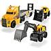Dickie - Camion A Ruota Libera Volvo Da 70 Cm + 2 Veicoli Da Cantiere. - Foto miniatura 2