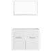 Set Mobili da Bagno 2 pz Bianco in Legno Multistrato - Foto miniatura 2