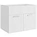 Set Mobili da Bagno 2 pz Bianco in Legno Multistrato - Foto miniatura 6