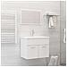 Set Mobili da Bagno 2 pz Bianco in Legno Multistrato - Foto miniatura 7