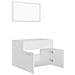 Set Mobili da Bagno 2 pz Bianco in Legno Multistrato - Foto miniatura 8