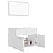 Set Mobili da Bagno 2 pz Bianco in Legno Multistrato - Foto miniatura 9