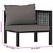idaXL Divano Angolare Modulare Bracciolo Sinistro Polyrattan Antracite - Foto miniatura 10