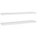Scaffali A Parete 2 Pz Rovere E Bianco 120x23,5x3,8 Cm In Mdf - Foto miniatura 2
