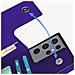 Cover Tracolla Samsung Galaxy S21 Ultra Multifunzione Portafoglio Viola - Foto miniatura 3