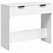 Tavolino Da Salotto Bianco 90x36x75 Cm In Legno Multistrato - Foto miniatura 2