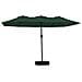 Ombrellone A Doppia Testa Con Led Verde 449x245 Cm - Foto miniatura 2