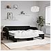 Divano Letto Con Letto Estraibile Nero 80x200 Cm In Velluto - Foto miniatura 1