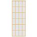 Porta Scorrevole Dorata 76x205 Vetro Smerigliato Esg Alluminio - Foto miniatura 6