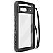 Cover Completa Per Google Pixel 7a, Impermeabile Ip68 Imergibile 2m, Nero Transparente - Foto miniatura 3