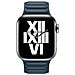 Cinturino Per Apple Watch 38/40 E 41 Mm Pelle Sintetica Magnetico, Blu - Foto miniatura 4