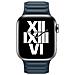 Cinturino Per Apple Watch 38/40 E 41 Mm Pelle Sintetica Magnetico, Blu - Foto miniatura 1
