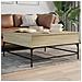 Tavolino Rovere Sonoma 95x95x45 Cm Legno Multistrato E Metallo - Foto miniatura 3
