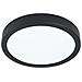 Plafoniera Moderna Fueva 5 In Acciaio Nero Luce Led 17w 3000k Ip20 - Foto miniatura 1