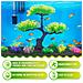 Albero Artificiale Giallo Per Acquario Con Bellissimi Cespugli Colorati - Foto miniatura 4