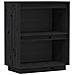Mobile Consolle Nero 60x34x75 Cm In Legno Massello Di Pino - Foto miniatura 1