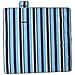 Tovaglia Picnic Pieghevole Strisce Blu e Bianco 200x200 Velluto - Foto miniatura 1