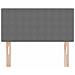 Testiera  Design Semplice Grigio Chiaro 100 cm in Tessuto Corduroy - Foto miniatura 4