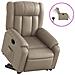 Poltrona Alzapersona Reclinante Elettrica Cappuccino Similpelle - Foto miniatura 1