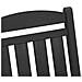 Set di Lounge da Giardino  3 Pezzi Nero HDPE, Sedia a dondolo giardino  nera 70x92x108 cm HDPE, Tavolino laterale Adirondack  nero 38x38x45 cm HDPE - Foto miniatura 9