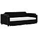 Divano Letto Estraibile con Cassetti Nero 80x200 cm in Tessuto - Foto miniatura 3