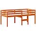 Letto a Soppalco con Tetto Cera 90x190cm Legno Massello di Pino - Foto miniatura 5