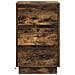 Comodino con LED Rovere Affumicato 39x34.5x65 cm Legno ingegnerizzato - Foto miniatura 6