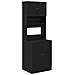 Armadio da Cucina Nero 60x50x180 cm Legno Ingegnerizzato - Foto miniatura 1