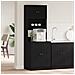 Armadio da Cucina Nero 60x50x180 cm Legno Ingegnerizzato - Foto miniatura 2