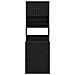 Armadio da Cucina Nero 60x50x180 cm Legno Ingegnerizzato - Foto miniatura 6