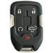 Guscio Chiave A 5 Pulsanti Per Pickup Chevrolet/gmc - Sostituzione Telecomando Smart Key - Foto miniatura 2